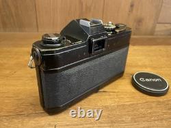 Rare Black Exc+5 Canon FT QL Film Camera FL 50mm F/1.8 Lens From Japan