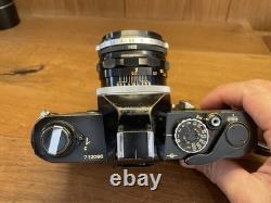 Rare Black Exc+5 Canon FT QL Film Camera FL 50mm F/1.8 Lens From Japan