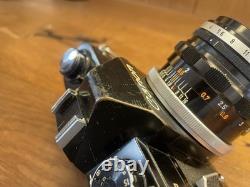 Rare Black Exc+5 Canon FT QL Film Camera FL 50mm F/1.8 Lens From Japan