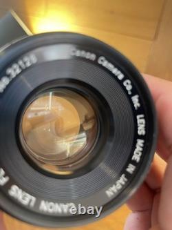 Rare Black Exc+5 Canon FT QL Film Camera FL 50mm F/1.8 Lens From Japan