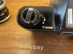 Rare Black Exc+5 Canon FT QL Film Camera FL 50mm F/1.8 Lens From Japan