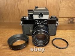 Rare Black & Meter Near Mint Pentax SL Film Camera SMC Takumar 55mm F/1.8