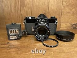 Rare Black & Meter Near Mint Pentax SL Film Camera SMC Takumar 55mm F/1.8