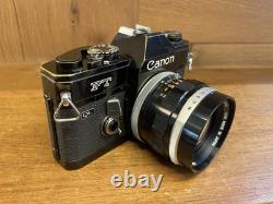 Rare Black Near Mint Canon FT QL Film Camera FL 50mm F/1.4 Lens From Japan