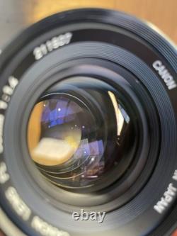 Rare Black Near Mint Canon FT QL Film Camera FL 50mm F/1.4 Lens From Japan