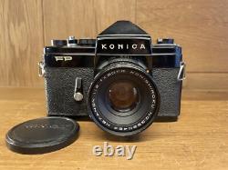 Rare Black Near Mint Konica FP Film Camera Hexanon 50mm F/2 Lens From Japan