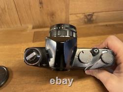 Rare Black Near Mint Konica FP Film Camera Hexanon 50mm F/2 Lens From Japan