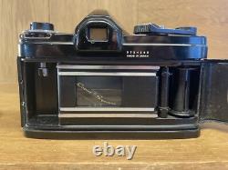 Rare Black Near Mint Konica FP Film Camera Hexanon 50mm F/2 Lens From Japan