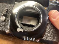 Rare Black Near Mint Konica FP Film Camera Hexanon 50mm F/2 Lens From Japan