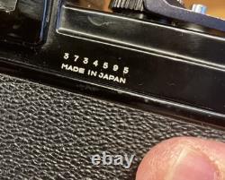 Rare Black Near Mint Konica FP Film Camera Hexanon 50mm F/2 Lens From Japan