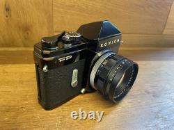 Rare Black Near Mint Konica FP Film Camera Hexanon 52mm F/1.8 Lens From JPN