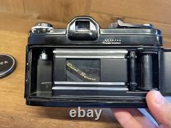Rare Black Near Mint Konica FP Film Camera Hexanon 52mm F/1.8 Lens From JPN