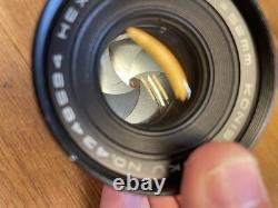 Rare Black Near Mint Konica FP Film Camera Hexanon 52mm F/1.8 Lens From JPN