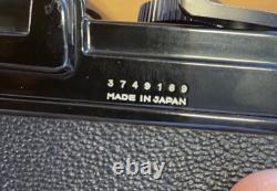 Rare Black Near Mint Konica FP Film Camera Hexanon 52mm F/1.8 Lens From JPN