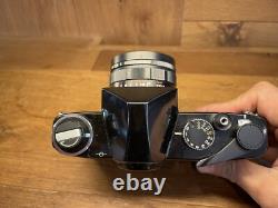 Rare Black Near Mint ++ Konica FP Film Camera Hexanon 52mm F/1.8 Lens / JPN