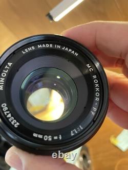 Rare Black Near Mint ++ Minolta SR101 Film Camera MC Rokkor 50mm F/1.7 / JPN