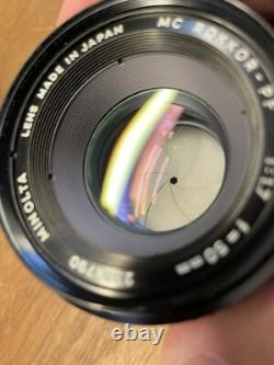 Rare Black Near Mint ++ Minolta SR101 Film Camera MC Rokkor 50mm F/1.7 / JPN