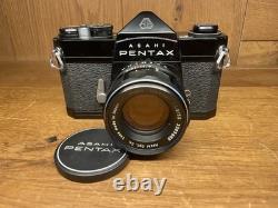 Rare Black Near Mint ++ Pentax SL Film Camera Super Takumar 55mm F/1.8 / JPN