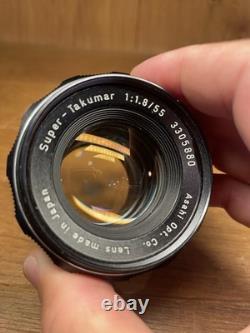 Rare Black Near Mint ++ Pentax SL Film Camera Super Takumar 55mm F/1.8 / JPN