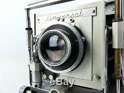 Rare Dawe Universal London 5x4 4x5 Lf Folding Bellows Camera Ross Xpres Lens