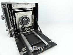 Rare Dawe Universal London 5x4 4x5 Lf Folding Bellows Camera Ross Xpres Lens