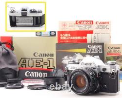 Rare MINT in Box Canon AE-1 SLR 35mm Film Camera + NFD 50mm f1.8 Lens JAPAN