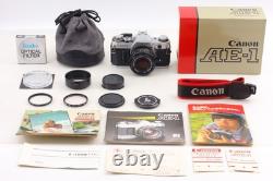 Rare MINT in Box Canon AE-1 SLR 35mm Film Camera + NFD 50mm f1.8 Lens JAPAN