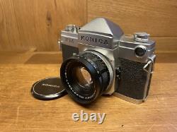 Rare Meter Works Near Mint Konica FM Film Camera Hexanon 52mm F/1.8 Lens Rare Meter Works Near Mint Konica FM Film Camera Hexanon 52mm F/1.8 Lens