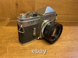 Rare Meter Works Near Mint Konica FM Film Camera Hexanon 52mm F/1.8 Lens