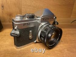 Rare Meter Works Near Mint ++ Konica FM Film Camera Hexanon 52mm F/1.8 Lens