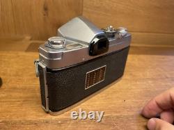 Rare Meter Works Near Mint Konica FM Film Camera Hexanon 52mm F/1.8 Lens