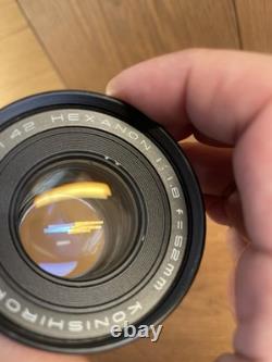 Rare Near Mint ++ Konica FS Film Camera Hexanon 52mm F/1.8 Standard Lens /JP