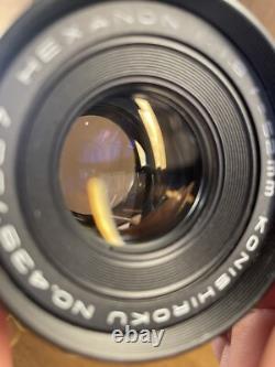 Rare Near Mint Konica FS Film Camera Hexanon 52mm F/1.8 Standard Lens /Japan