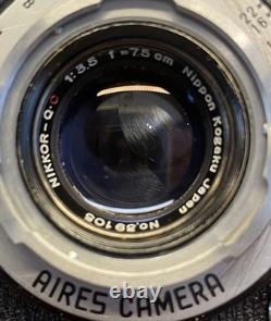 Rare Nikkor Lens Near Mint ++ with Case Aires Airesflex Z TLR 6x6 Film Camera
