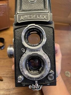 Rare Nikkor Lens Near Mint ++ with Case Aires Airesflex Z TLR 6x6 Film Camera
