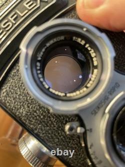 Rare Nikkor Lens Near Mint ++ with Case Aires Airesflex Z TLR 6x6 Film Camera