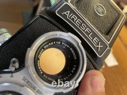 Rare Nikkor Lens Near Mint ++ with Case Aires Airesflex Z TLR 6x6 Film Camera