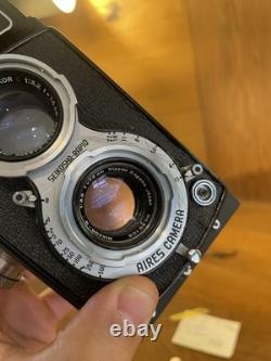 Rare Nikkor Lens Near Mint ++ with Case Aires Airesflex Z TLR 6x6 Film Camera