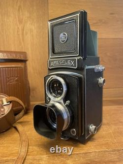 Rare Nikkor Lens Near Mint ++ with Case Aires Airesflex Z TLR 6x6 Film Camera
