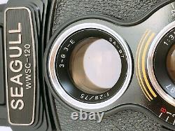 Rare? Nr MINT? Seagull WWSC-120 TLR Film Camera 75mm f/3.5 Lens Japan #143