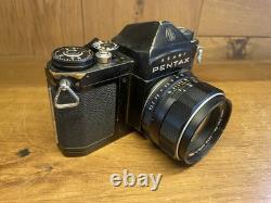 Rare Original Black Shutter Repaired Exc+4 Pentax S3 Film Camera 55mm F/1.8