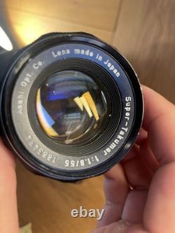 Rare Original Black Shutter Repaired Exc+4 Pentax S3 Film Camera 55mm F/1.8