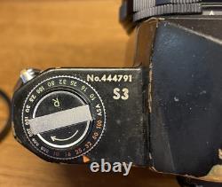 Rare Original Black Shutter Repaired Exc+4 Pentax S3 Film Camera 55mm F/1.8