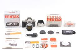 Rare Top MINT / Box Pentax MZ-3 silver Film Camera FA 28-105mm Lens From JAPAN