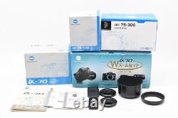Rare set! N Mint with2 Lens Minolta? 70 a70 alpha Film Camera AF Zoom From Japan