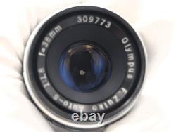 Read? Exc+4? Olympus Pen FT 35mm Half Film Camera F. Zuiko Auto-S 38mm f/1.8 Lens