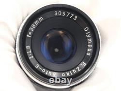 Read? Exc+4? Olympus Pen FT 35mm Half Film Camera F. Zuiko Auto-S 38mm f/1.8 Lens