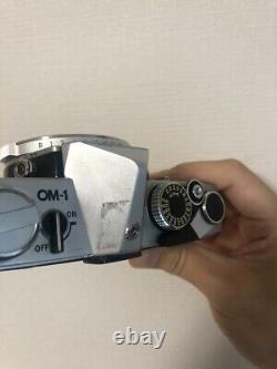 Read? Exc+5? Olympus OM-1 SLR Film Camera F. Zuiko 50mm F1.8 Lens From Japan