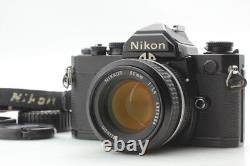 Read Exc+5 + Strap Nikon FM Black Film Camera + Ai 50mm f/1.4 Lens From JAPAN