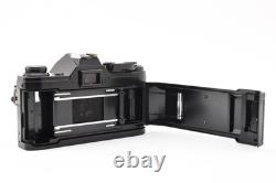 Read! N MINT Canon AE-1 Black 35mm Film Camera FD 50mm F/1.8 S. C. Lens Japan